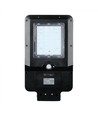 V-Tac 15W Solar gatulampa LED - Svart, inkl. solcell, sensor, IP65