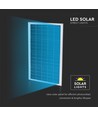 V-Tac 50W Solar gatulampa LED - Vit, inkl. solcell, fjärrkontroll, IP65