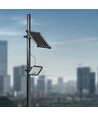V-Tac 30W Solar strålkastare LED - Svart, inkl. solcell, fjärrkontroll, inbyggt batteri, IP65