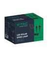 V-Tac 2x1.2W Solar trädgårdslampor LED - Svart, med spjut, IP65