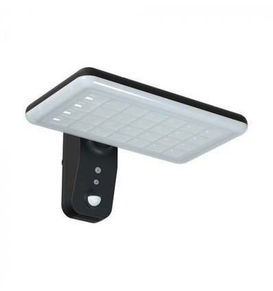 V-Tac 15W Solar vägglampa LED - Svart, sensor, IP65