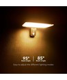 15W Solcells-vägglampa LED - IP65, svart, sensor