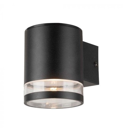 0,55W Solcellsvägglampa LED - IP54, svart