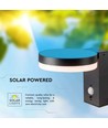 5,5W Solcellsvägglampa LED - IP54, sensor