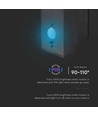 5,5W Solcellsvägglampa LED - IP54, sensor