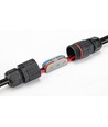 Svart rund kopplingsdosa - Till skarvning av kabel, 2-ledare, IP67 vattentät