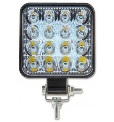 48W LED arbetsbelysning - Bil, lastbil, traktor, trailer, nödfordon, kallvit, 12V / 24V