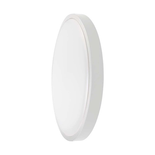 24W LED taklampa - Ø29,5cm, höjd: 5,5cm, vit kant