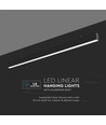 40W LED nedpendlad takarmatur - 120cm, Samsung LED-chip