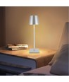 Uppladdningsbar LED bordslampa Inomhus/utomhus - Grå, touch dimbar, CCT, IP54 utomhus bordslampa