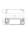 Lifud 40W 1-10V dimbar LED driver - 0/1-10V interface, flicker free