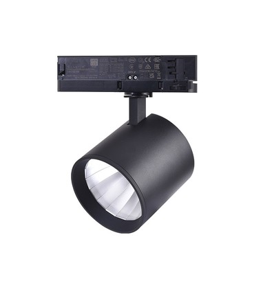 LEDlife 30W svart skenaspotlight - 175 lm/W, RA 90, 3-fas