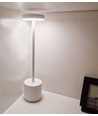 Uppladdningsbar LED bordslampa Inomhus/utomhus - Vit, touch dimbar, CCT, IP54 utomhus bordslampa