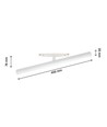 Spectrum SHIFT Beam 12W - Vit, RA90, 40 cm