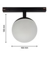 Spectrum SHIFT Globe 5W - Svart, RA90, Ø10 cm