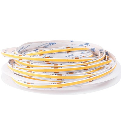 5m 12,5W/m Dot-free COB-LED-strip RA90 - 24V DC, IP20, 480 LED/m, 5 års garanti