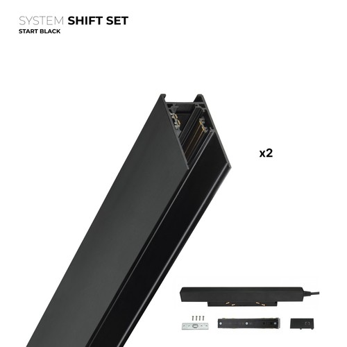 SHIFT startset - 2 meter komplett, svart