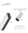 3x SHIFT spotset - 2 meter komplett + spots, Vit