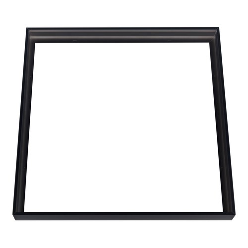 Ram till 60x60 LED panel, svart - Snabb skruvlös kit, svart kant