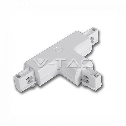 V-Tac T-skarv för skena - Vit