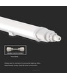 V-Tac vattentät 36W LED armatur - 120 cm, IP65, länkbar, 230V