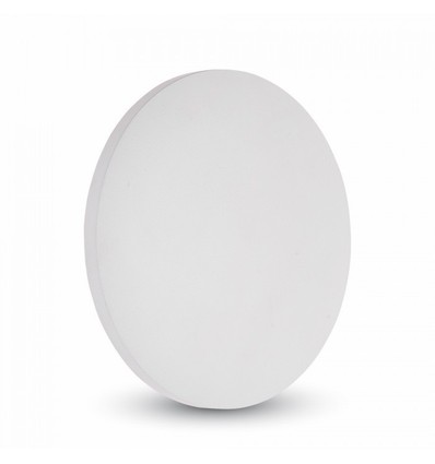 Outlet: 6W LED vägglampa - IP65 utomhus, rund, vit, indirekt, inkl. ljuskälla