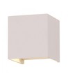 5W LED vägglampa - IP65 utomhus, vit, fyrkantig, justerbar spridning, inkl. ljuskälla
