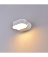 6W LED vit vägglampa - IP65 utomhus, Oval, roterbar 350 grader, inkl. ljuskälla
