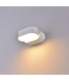 V-Tac 6W LED vit vägglampa - Oval, roterbar 350 grader, IP65 utomhusbruk, 230V, inkl. ljuskälla