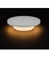 Outlet: 6W LED vägglampa - IP65 utomhus, rund, vit, indirekt, inkl. ljuskälla