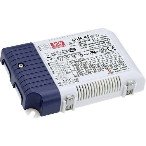 Meanwell LCM-40DA DALI dimbar driver till LED panel - Med Dali interface + push dim, passa till vår 29W LED paneler