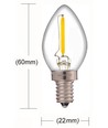 LEDlife 0,7W mini lampa - Dimbar, 230V, E14