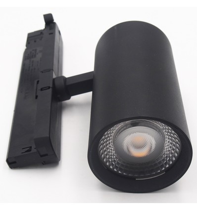 Outlet: Dimbar LEDlife svart skenaspotlight 28W - Flicker free, Citizen LED, RA90, 3-fas