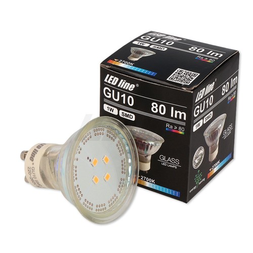 GU10 1W Grön LED-spot