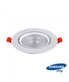 30W Ø22,5cm LED spotlight - Hål: Ø19,5 cm, Mått: Ø22,5 cm, 3 cm hög, Samsung LED chip