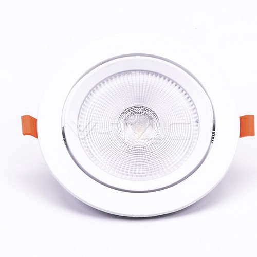 20W Ø17cm LED-spotlight - Hål: Ø14,5 cm, Mått: Ø17 cm, 3 cm hög, Samsung LED-chip