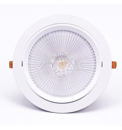 V-Tac 30W LED downlight - Hål: Ø19,5 cm, Mål: Ø22,5 cm, 3 cm hög, Samsung LED chip, 230V
