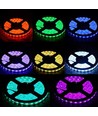5m 4,8W/m RGB LED-strip - 12V DC, IP20, 30 LED per meter