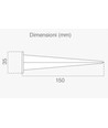 V-Tac Spjut till LED strålkastare - Diameter 3,5 cm, Höjd 15 cm