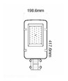 V-Tac 30W LED gatuarmatur - Samsung LED chip, Ø60mm, IP65, 135lm/w