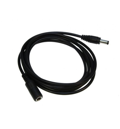 DC-Förlängningskabel - 3 m, 5V-24V, svart