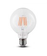E27 6W LED glob-lampa - Ø12,5 cm, Samsung LED-chip, filament