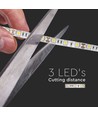 V-Tac 10,8W/m RGB stänksäker LED strip - 5m, 60 LED per. meter