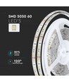 V-Tac 10,8W/m RGB stänksäker LED strip - 5m, 60 LED per. meter