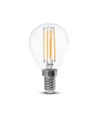 V-Tac 4W LED lampa - Filament, P45, E14