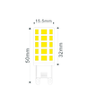 LEDlife 3,5W LED lampa - 230V, G9