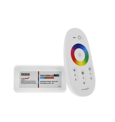 RGB controller med fjärrkontroll - RF trådlös, 12V (216W), 24V (432W)
