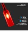 V-Tac flaska pendellampa - Röd, E14