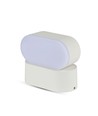 6W LED vit vägglampa - IP65 utomhus, Oval, roterbar 350 grader, inkl. ljuskälla