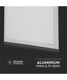 60x60 LED-panel, 32W - 120lm/W, vit ram